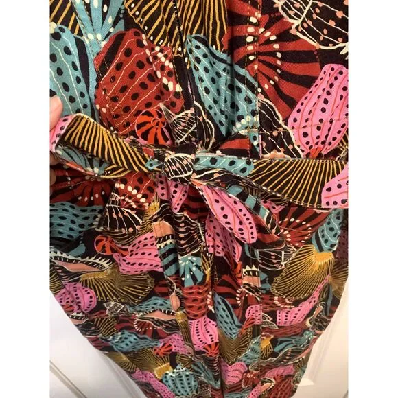 Farm Rio Shell Mix Cotton Jumpsuit Size Medium - Picture 5 of 7